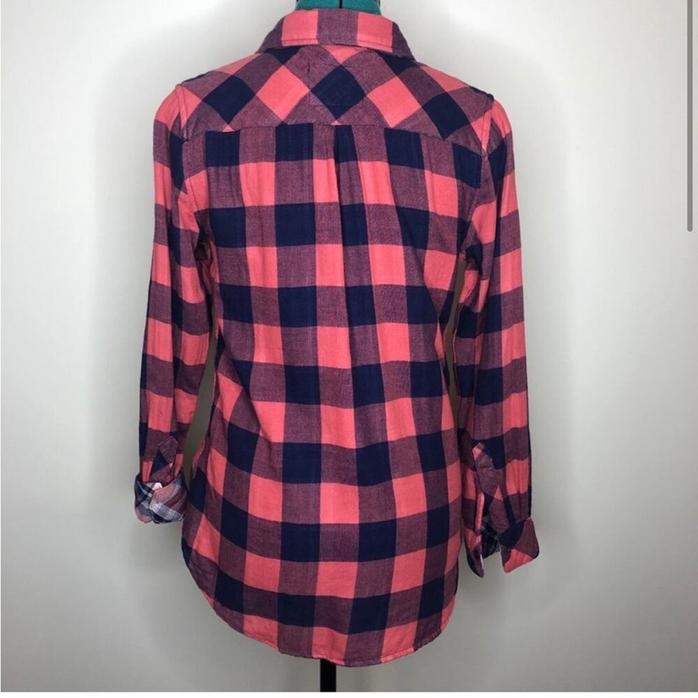 Rails Kendra Check Plaid Button Up Shirt In Red A… - image 4